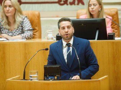 Javier García, portavoz del Grupo Parlamentario Socialista