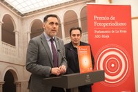 Presentación de los X Premios de Fotoperiodismo de AIG y Parlamento de La Rioja