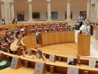 Recepción a los participantes en el programa Vacaciones en Paz