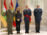 Recepción al jefe de la Agrupación de la Base Aérea de Zaragoza
