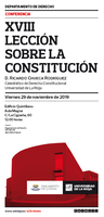 XVIII Lección sobre la Constitución
