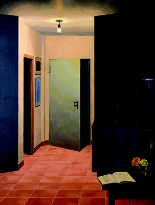 Pasillo del estudio Carnero, Pablo | 2010 | 160 x 122 cm | Oleo/lienzo