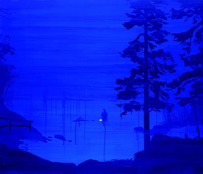 Night Walk Lajarin, Aitor | 2009 | 155 x 177 cm | Mixta/tela