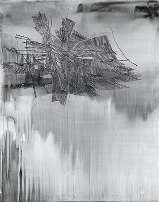 Morán, Ruth | 2012 | 180 x 140 cm | Temple vinílico y tinta/papel
