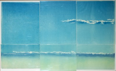Ezquerro Mangado, Miguel|2018|100 X 165 cm|Monotipia. Dibujo/acetato. Entintado con rodillo. Estampado/papel japonés