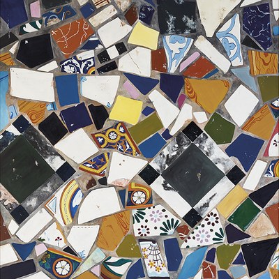 Trencadís María Bastida I 2016 I 110 x 110 cm I Óleo/Tabla