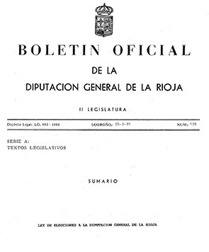 PLR Boletin ley elecciones 1991
